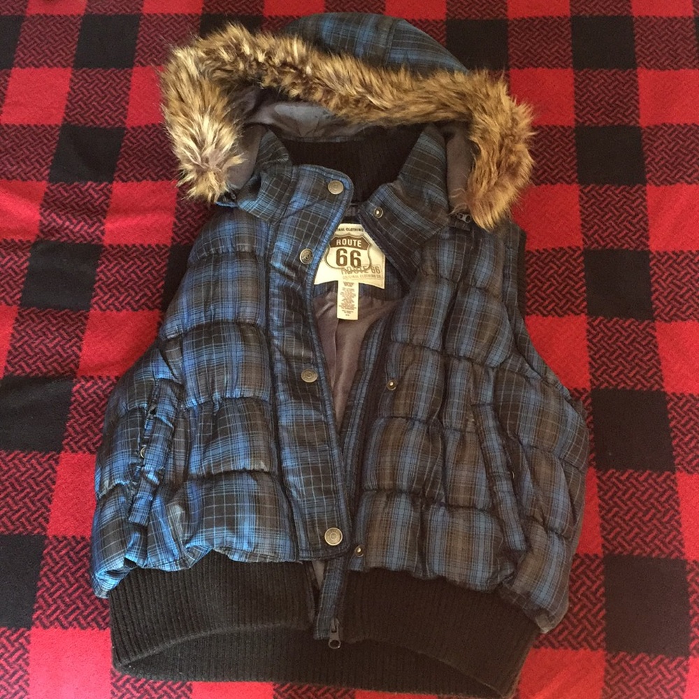 Plaid vest